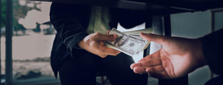 Businessmen are bribing officials to achieve their goals quickly and without arguments