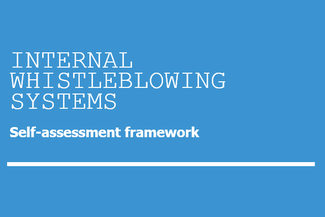 IWS Self-assessment framework